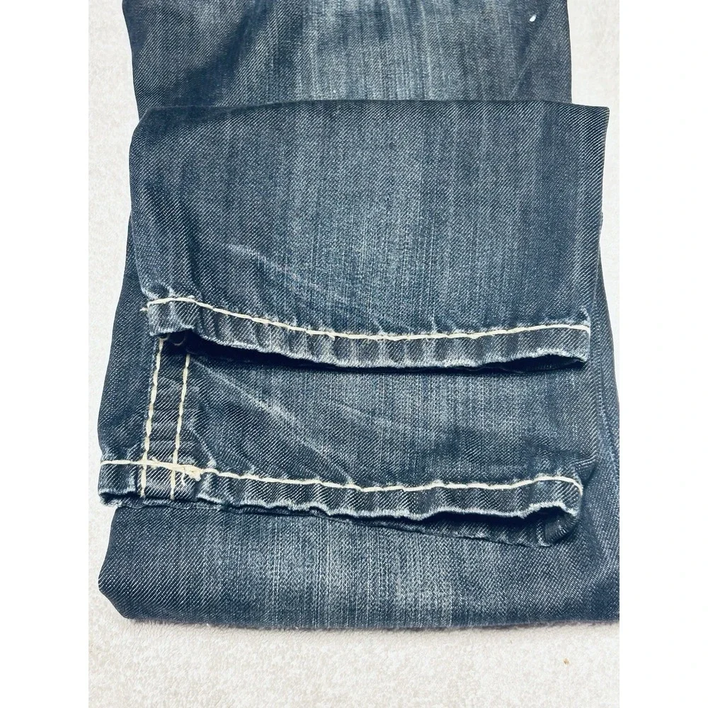 MEK Denim Jeans Mens 30x34 Tetoman Straight Leg Western Rock Rodeo Big Pockets